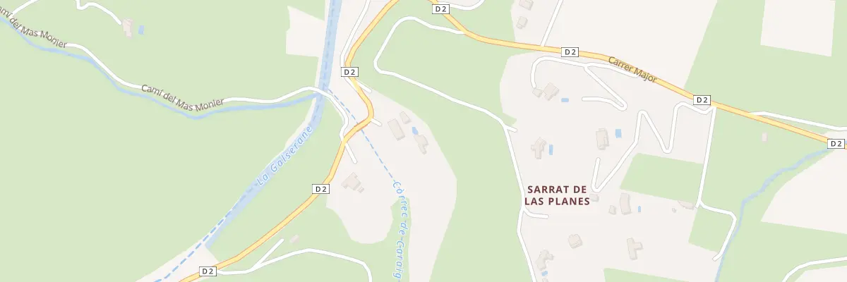 Plan du 9001 Sarrat de Las Planes à Montauriol