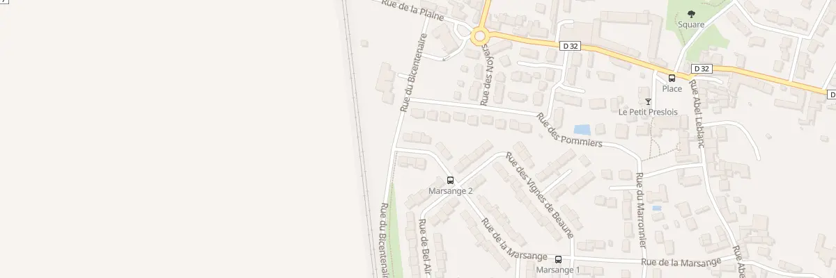 Plan du 38 Rue de la Marsange à Presles-en-Brie