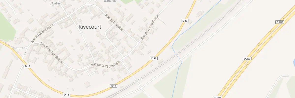 Plan du 40 Rue de la République à Rivecourt
