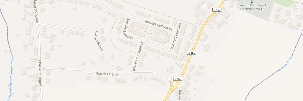 Plan du 13 Rue des Bardanes à Cambrin
