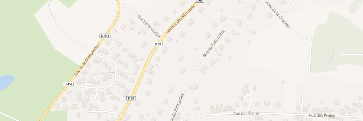 Plan du 84 Rue du Puits Juillet à Commentry