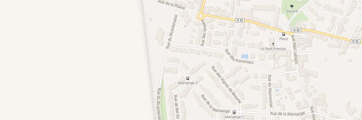 Plan du 36 Rue de la Marsange à Presles-en-Brie
