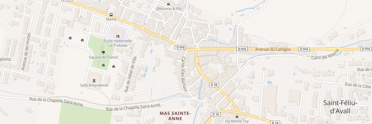 Plan du 401 Cae d’En Barroca à Saint-Féliu-d’Avall
