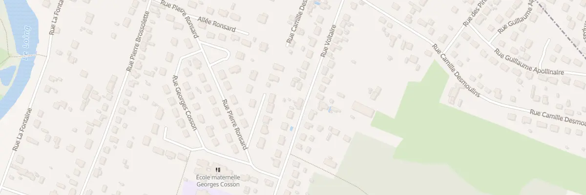 Plan du 83 Rue Voltaire à Châlette-sur-Loing