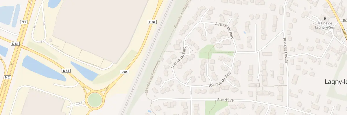 Plan du 42 Av du Parc à Lagny-le-Sec