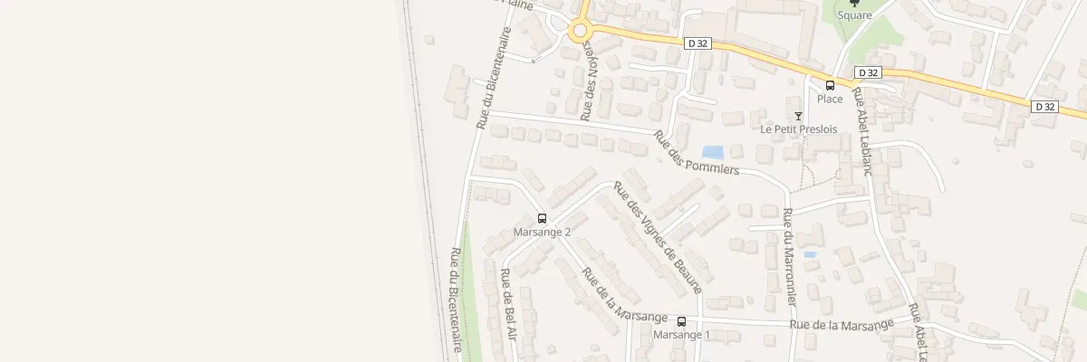 Plan du 32 Rue de la Marsange à Presles-en-Brie