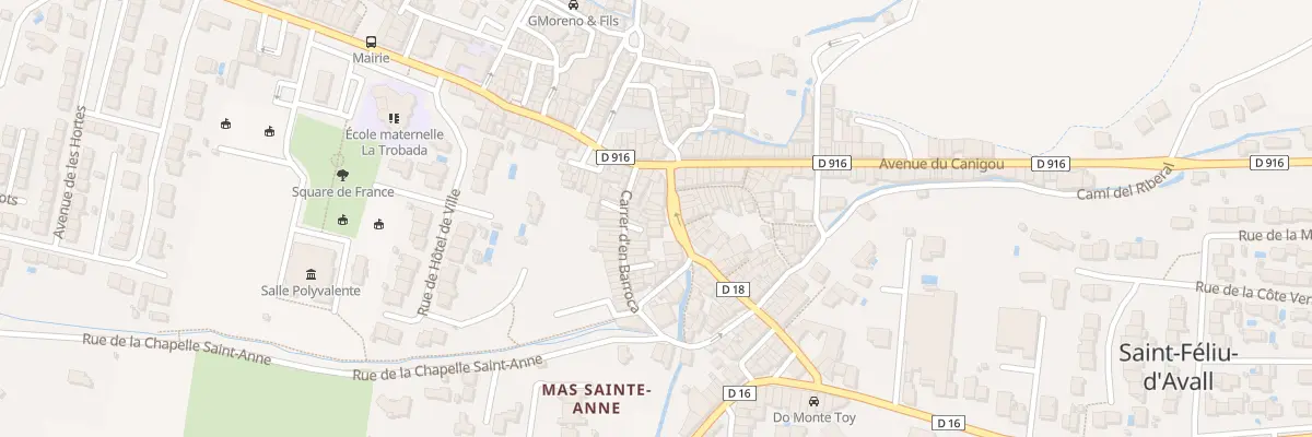 Plan du 7 Av des Vieux Moulins à Saint-Féliu-d’Avall