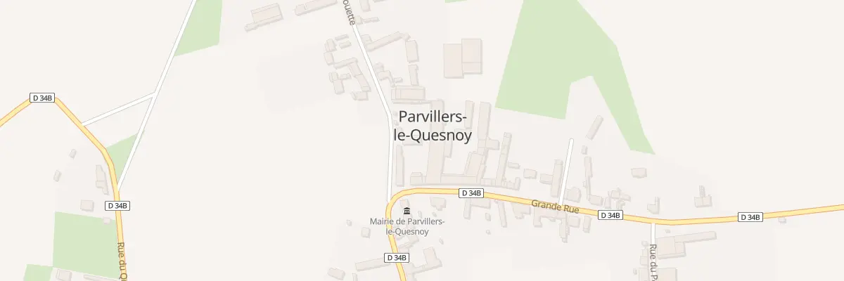 Plan du 1 Gr Grande Rue à Parvillers-le-Quesnoy