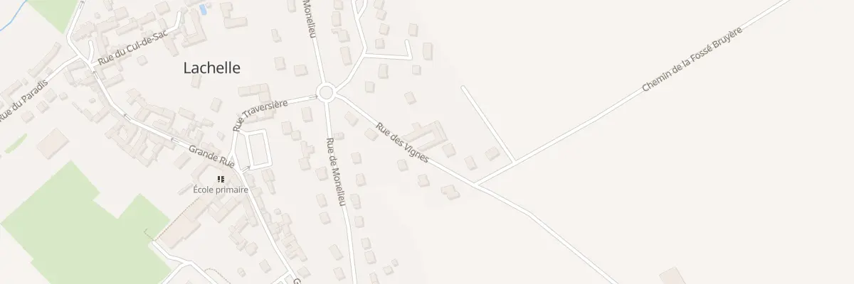 Plan du 3T Rue des Vignes à Lachelle