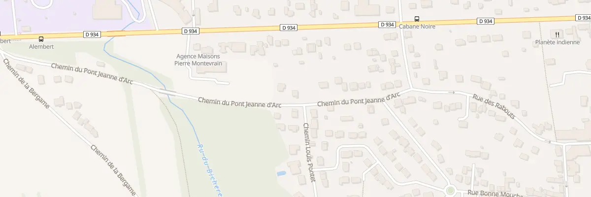 Plan du 20 Che du Pont Jeanne d’Arc à Montévrain