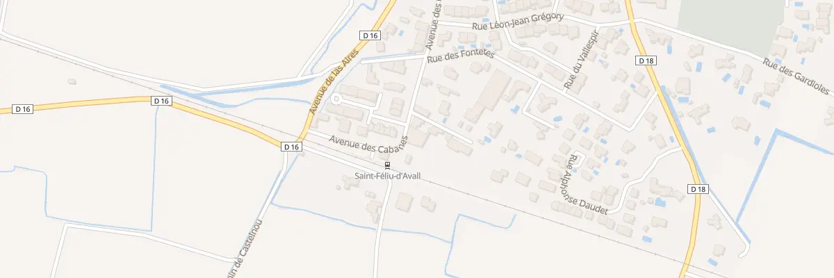 Plan du 264 Av des Cabanes à Saint-Féliu-d’Avall