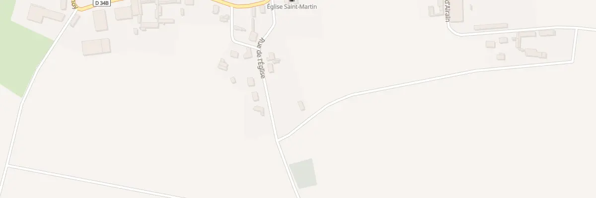 Plan du 15 Rue de l’Église à Parvillers-le-Quesnoy