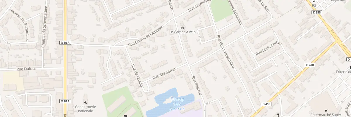 Plan du 10 Rue Pasteur à Bailleul