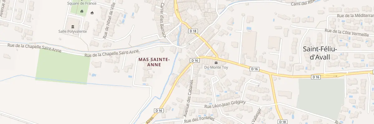 Plan du 284 Av de Las Aires à Saint-Féliu-d’Avall