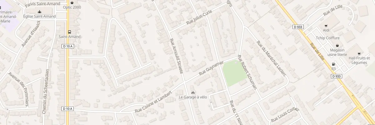 Plan du 87 Rue Arnould Straete à Bailleul