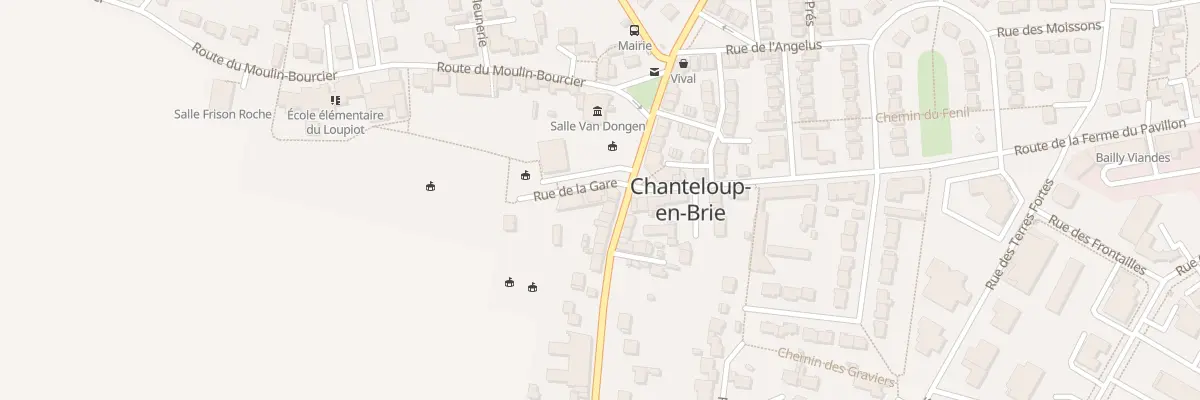 Plan du 1 Rue de la Gare à Chanteloup-en-Brie