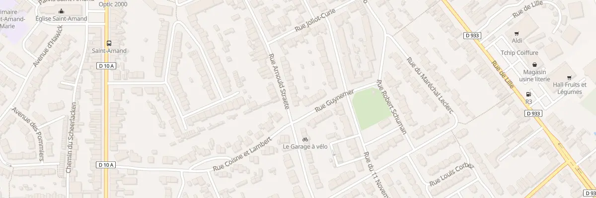 Plan du 91 Rue Arnould Straete à Bailleul