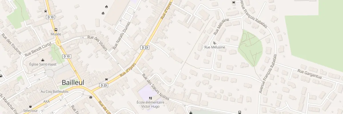 Plan du 36 Rue d’Ypres à Bailleul