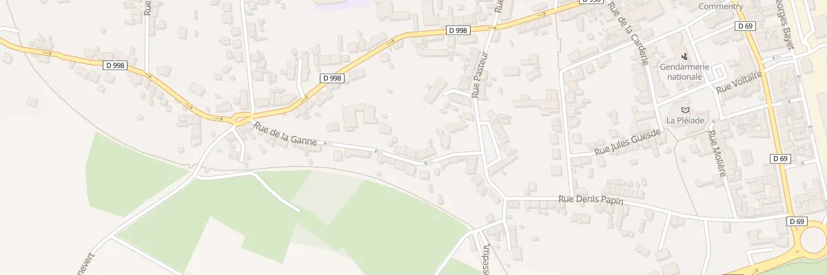 Plan du 4B Rue de la Ganne à Commentry