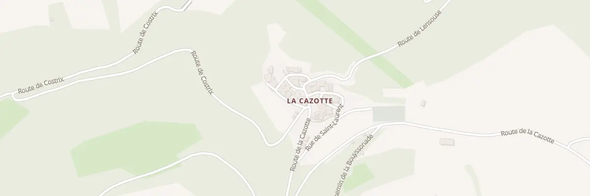 Plan du 5547 La Cazotte à Broquiès