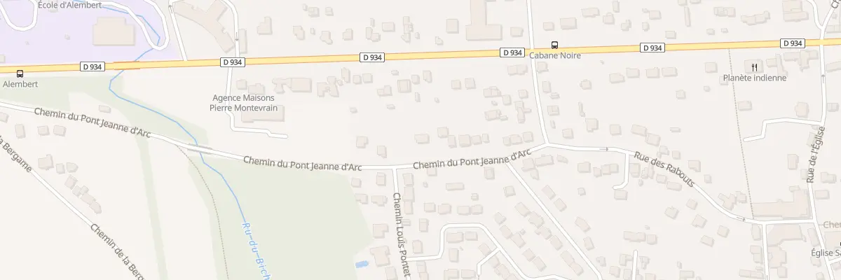 Plan du 18 Che du Pont Jeanne d’Arc à Montévrain