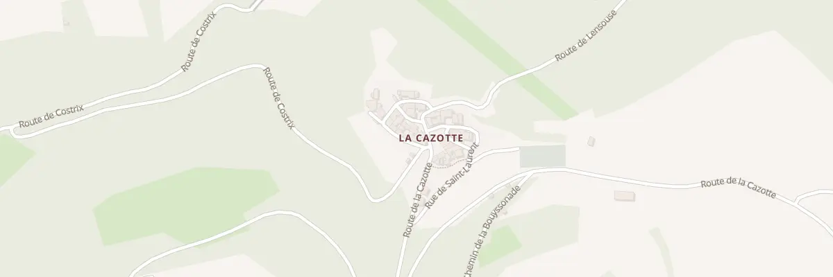 Plan du 5357A La Cazotte à Broquiès
