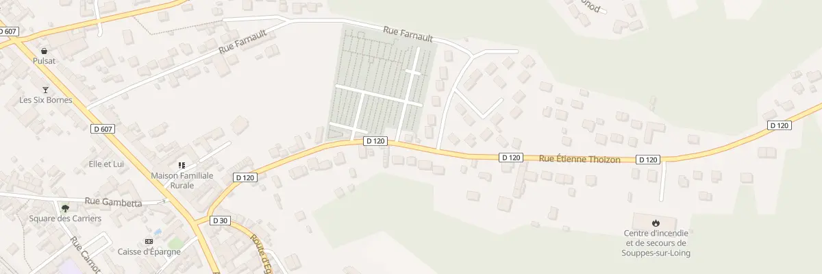 Plan du 13 Rue Etienne Thoizon à Souppes-sur-Loing