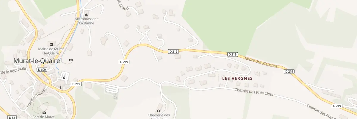 Plan du 6189 Rte des Planches à Murat-le-Quaire