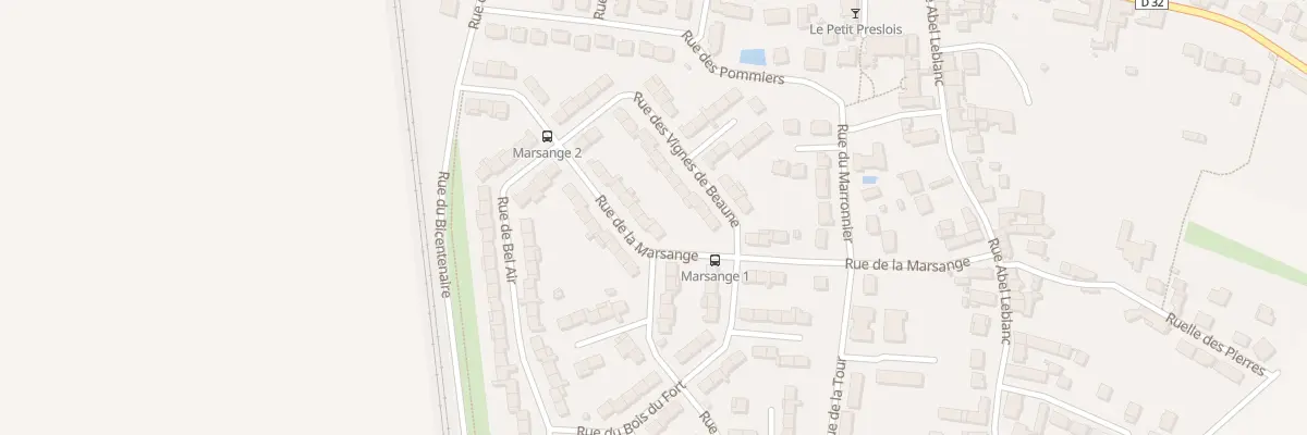 Plan du 20 Rue de la Marsange à Presles-en-Brie