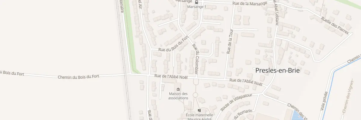 Plan du 3 Imp de Courval à Presles-en-Brie