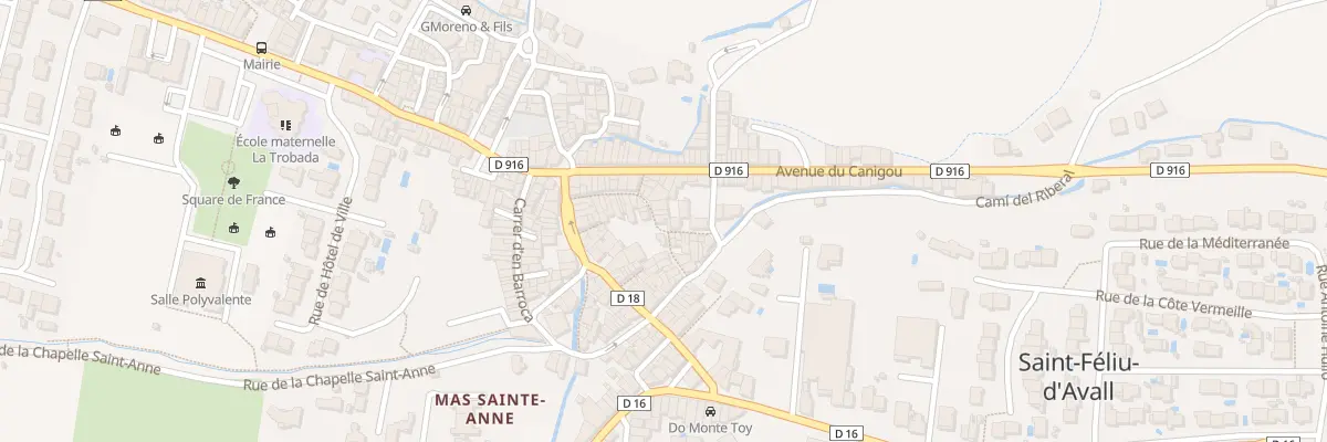 Plan du 197 Rue Saint Martin à Saint-Féliu-d’Avall