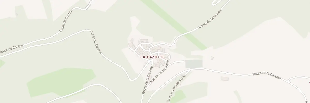 Plan du 5351 La Cazotte à Broquiès