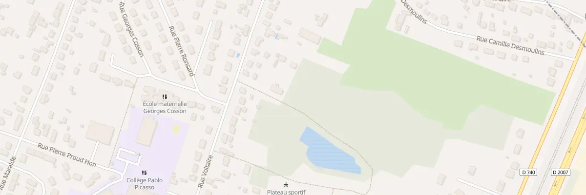Plan du 84T Rue Voltaire à Châlette-sur-Loing