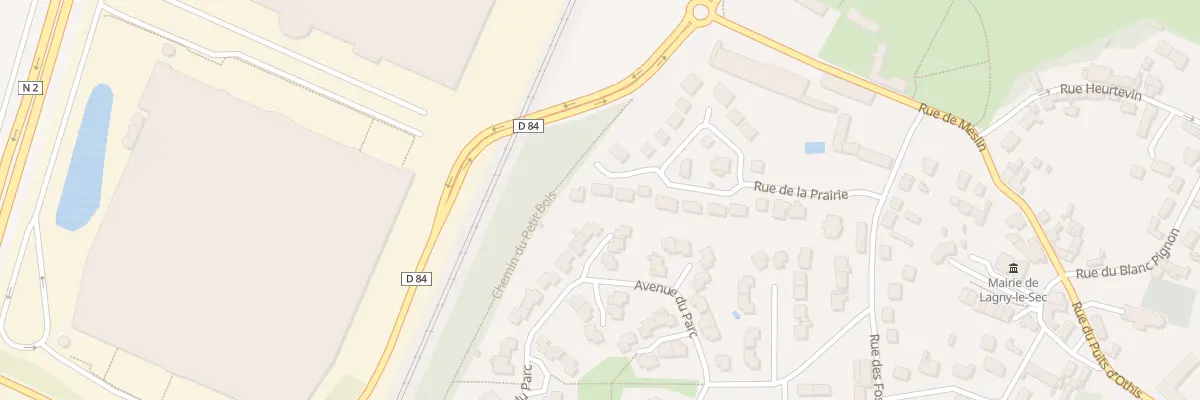 Plan du 5 All du Petit Bois à Lagny-le-Sec