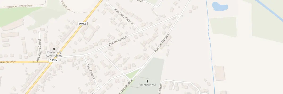 Plan du 13 Rue des Moulins à Verberie