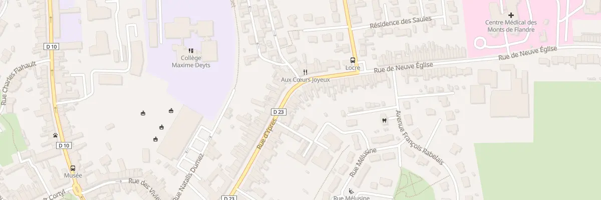 Plan du 74B Rue d’Ypres à Bailleul