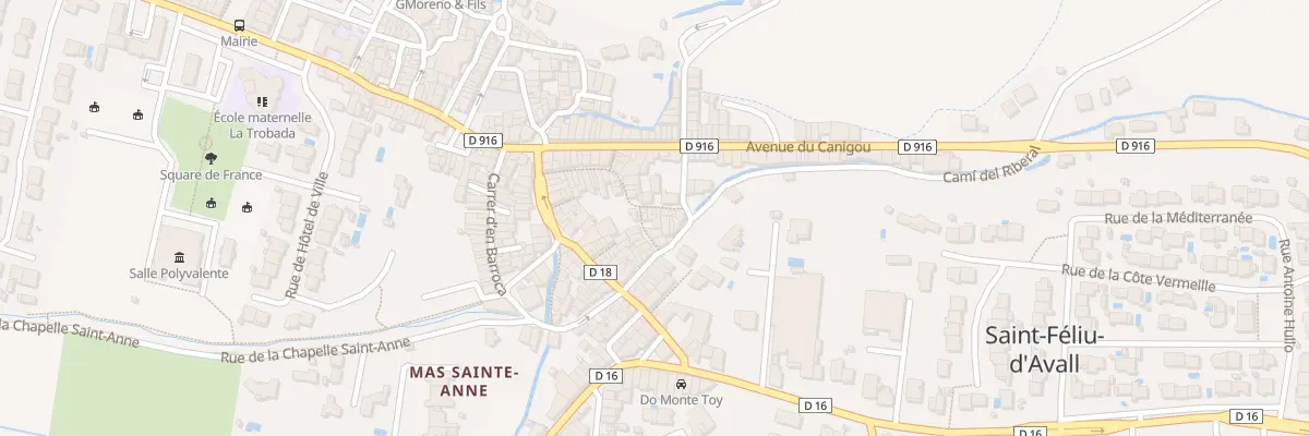 Plan de Pl de l’Union à Saint-Féliu-d’Avall