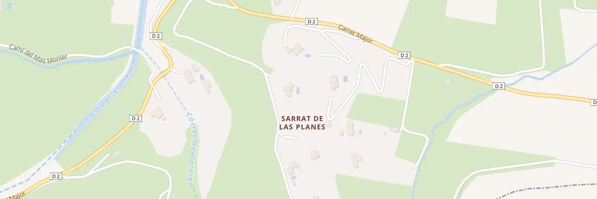 Plan du 74 Sarrat de Las Planes à Montauriol