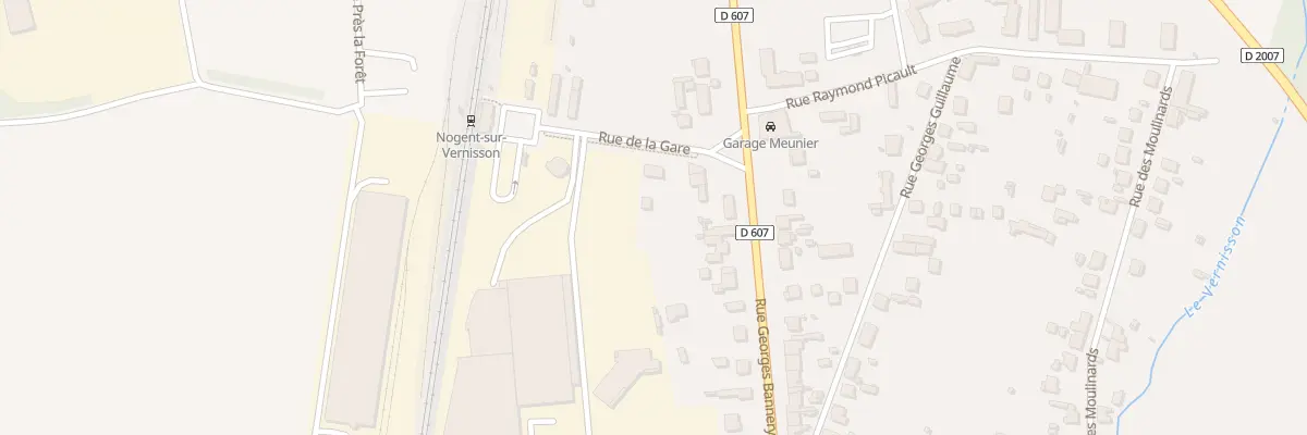Plan du 1 Av de la Gare à Nogent-sur-Vernisson