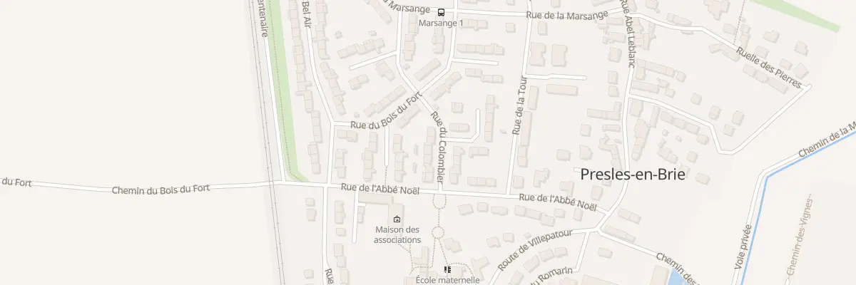 Plan du 10 Rue du Colombier à Presles-en-Brie