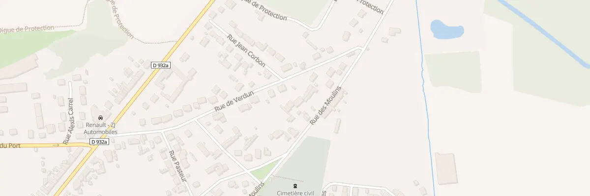 Plan du 17T Rue des Moulins à Verberie