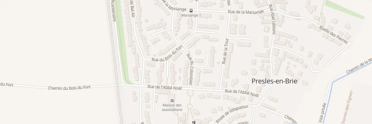 Plan du 8 Rue du Colombier à Presles-en-Brie