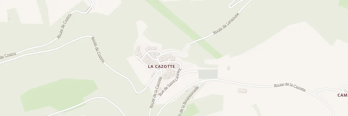 Plan du 5442 La Cazotte à Broquiès
