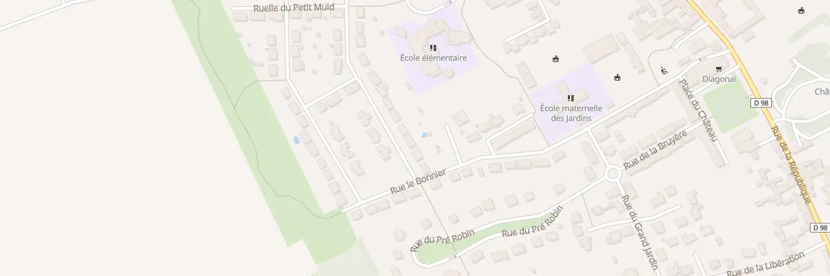 Plan du 6 Rue de la Merlière au Meux