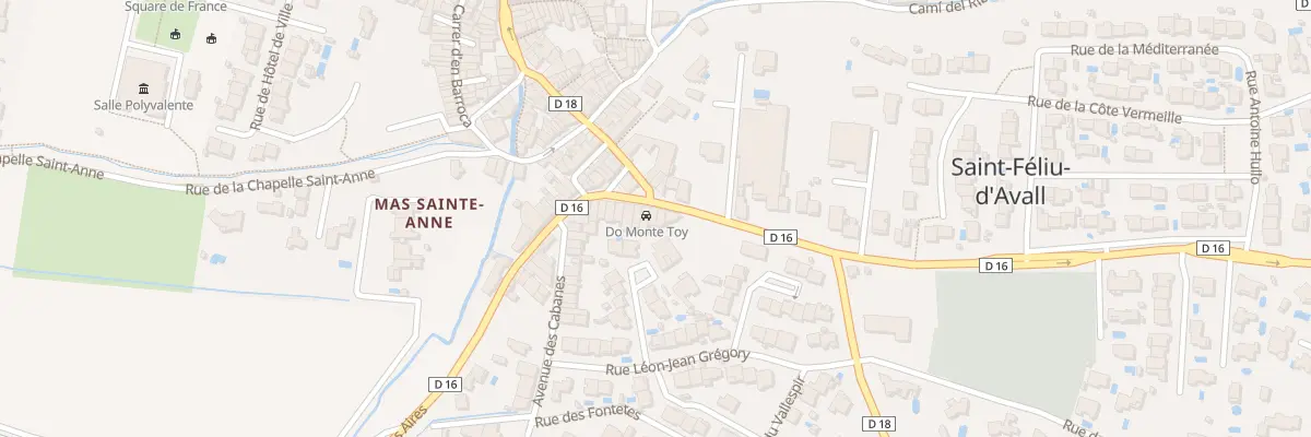 Plan du 244 Av de Las Aires à Saint-Féliu-d’Avall