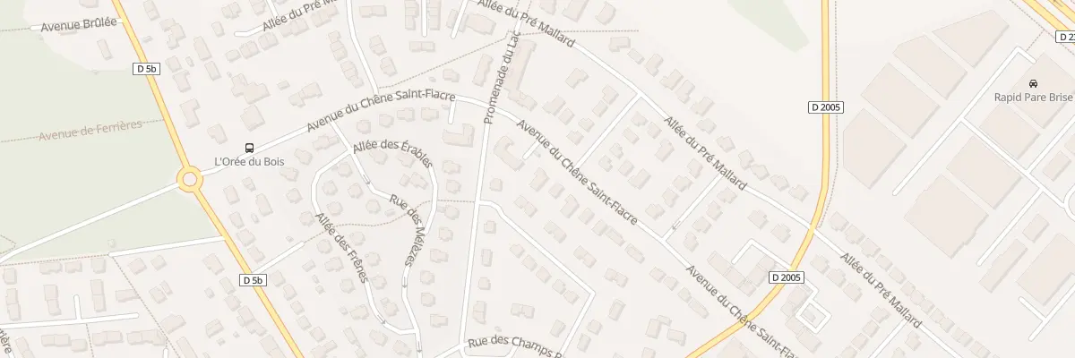 Plan du 26 Av du Chêne Saint Fiacre à Chanteloup-en-Brie