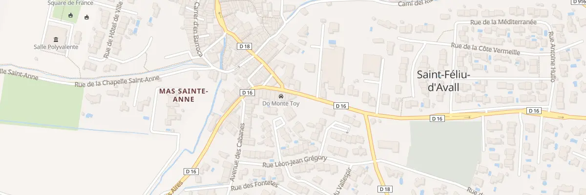 Plan du 243 Av de Las Aires à Saint-Féliu-d’Avall