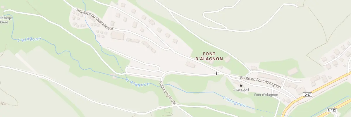 Plan du 3 Rte de Font d’Alagnon à Laveissière