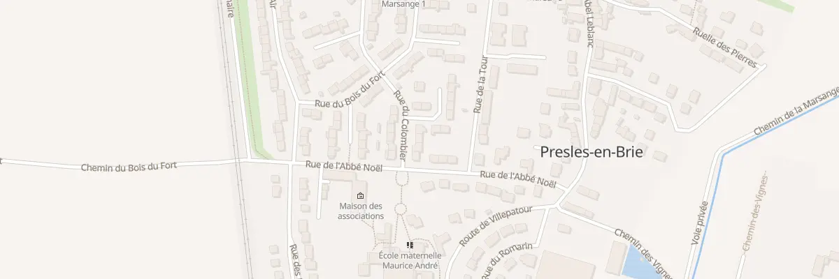 Plan du 13 Rue du Colombier à Presles-en-Brie