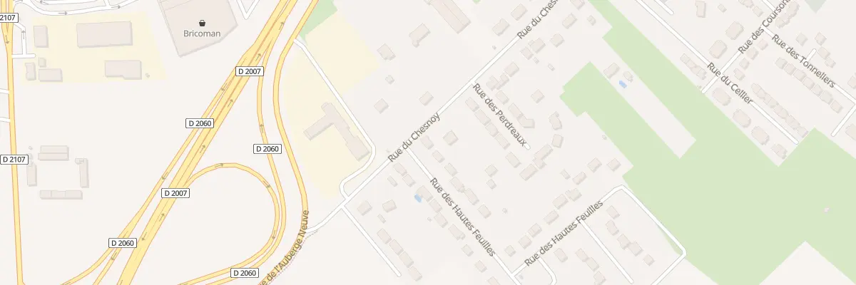 Plan du 15 Rue des Hautes Feuilles à Amilly